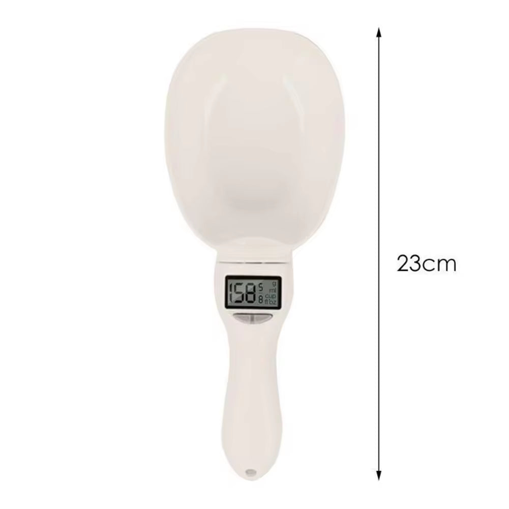 Electronic Measuring Tool Dog and Cat Feeding Bowl Measuring Spoon Pet Food Scale Digital Display Weighing Spoon Weight Volumn