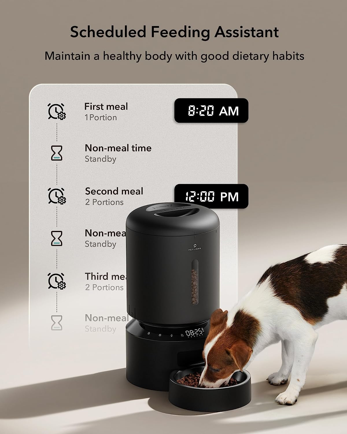 Automatic Cat Feeder with Camera for Two Cats, 1080P HD Video with Night Vision, 5G Wifi Pet Feeder with Phone APP Control, 2-Way Audio for Cat & Dog, Low Food & Motion & Sound Alerts