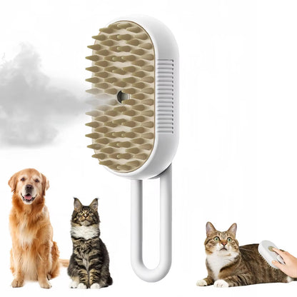 3 in 1 Pet Brush Cat Steam Brush Comb Dog Brush Electric Spray Cat Hair Brushes Massage Pet Grooming Hair Removal Combs