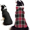 Dog Coats Jackets Apparel, Reversible Dog Apparel Clothes Plaid British Style Dog Outfit Sweater, Windproof Waterproof Dog Cold Weather Coats for Small Medium Large Sized Dogs Girl Boy